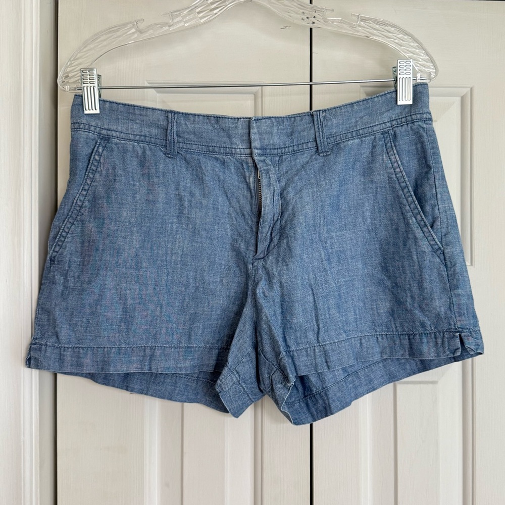 GAP Women’s City Short Cotton Blue Denim Like Cotton Shorts Size 6